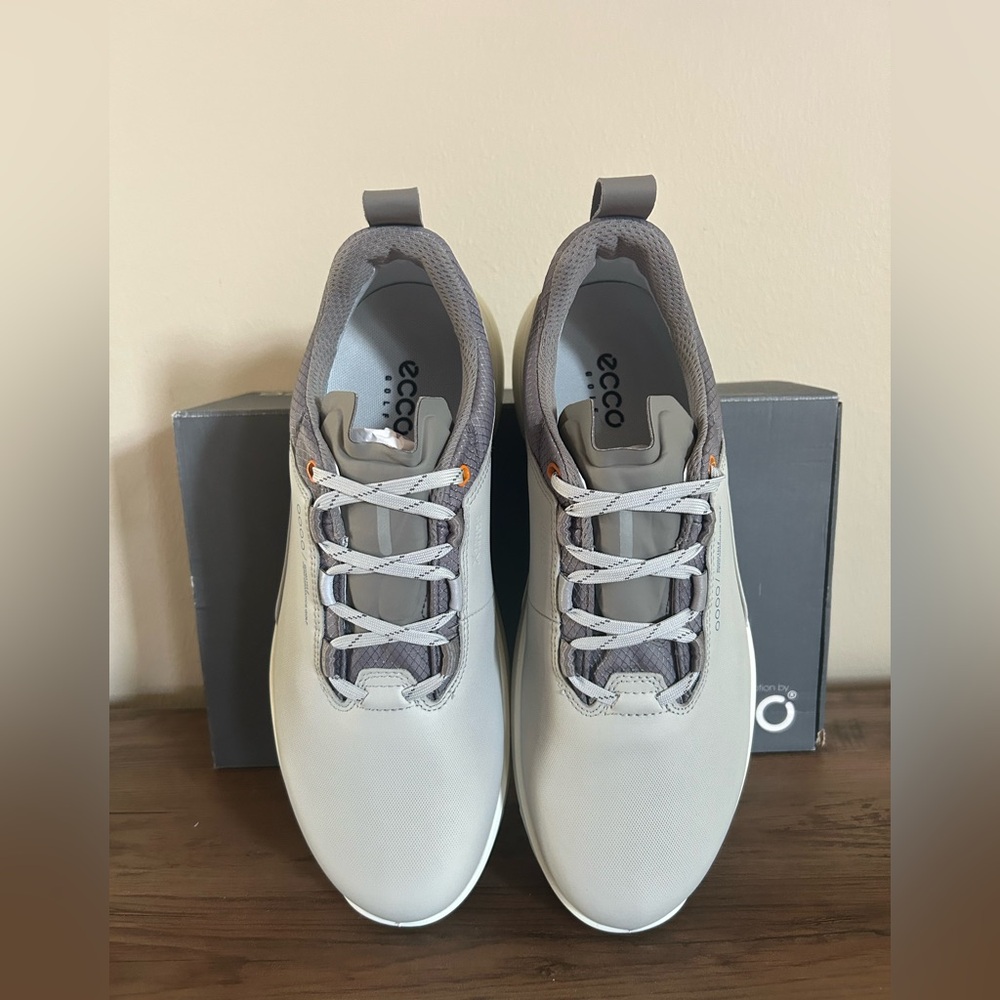 Ecco Men’s Biom H4 Golf Shoes-Leather-Gore-Tex-Concrete-Various Sizes NIB - Picture 10 of 10